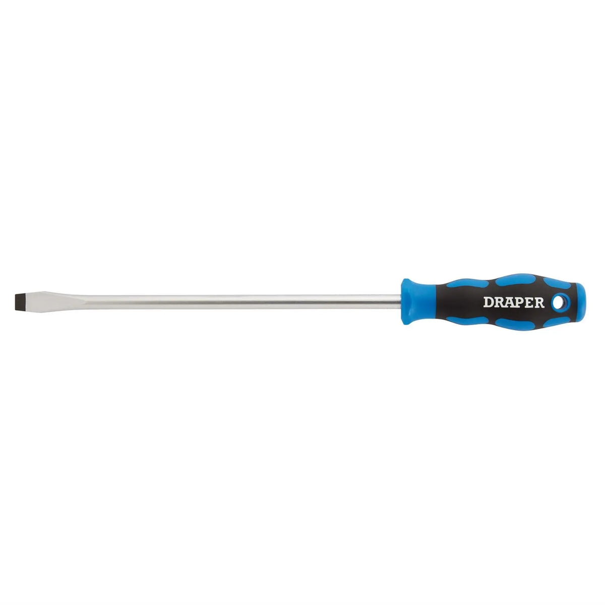 Draper Soft Grip Plain Slot Screwdriver 9.5 x 250mm 48927 White Rose Tools