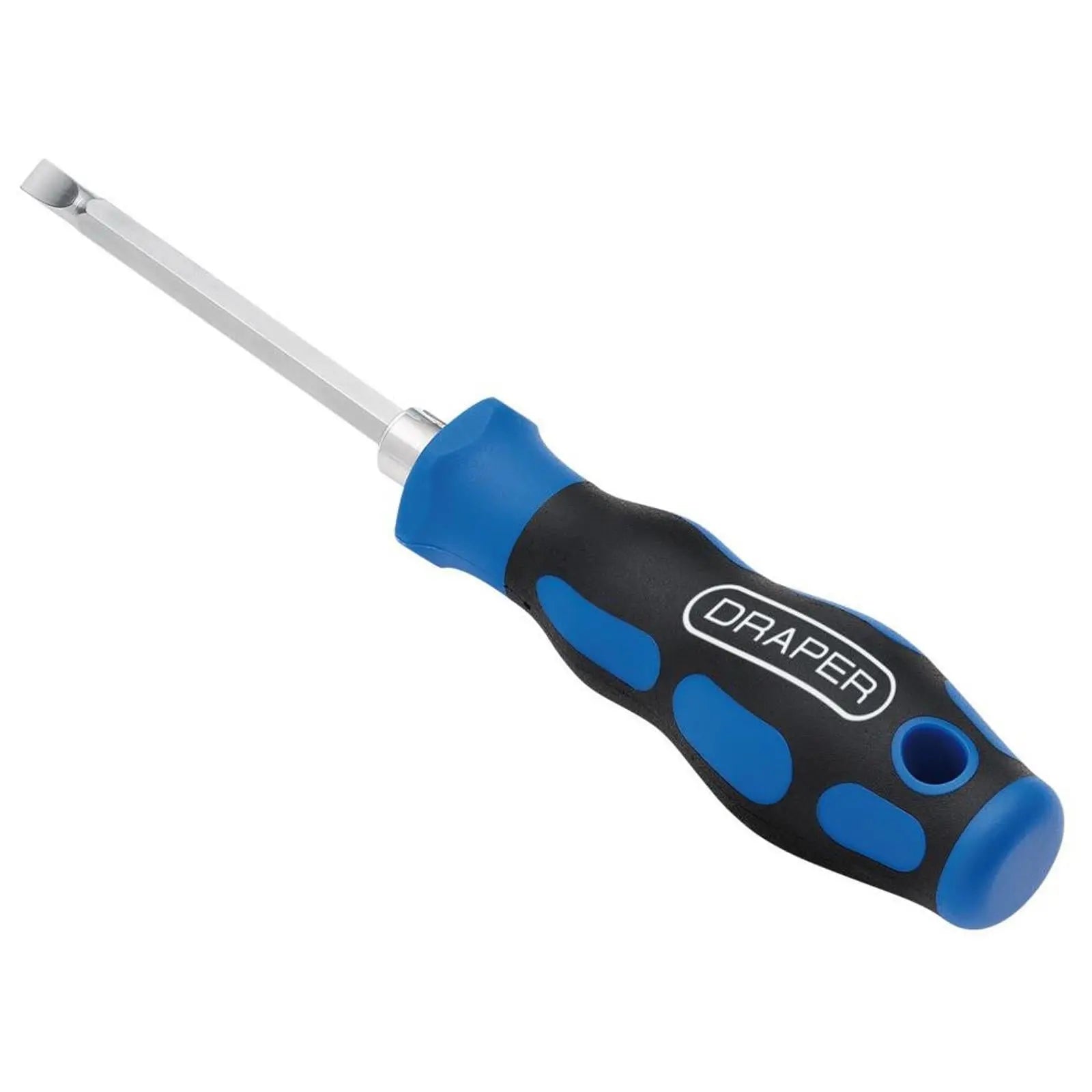 Draper Soft Grip Screwdriver 2 in 1 Reversible Blade Pozi Slotted SL6/PZ2 x 175mm 21009 White Rose Tools
