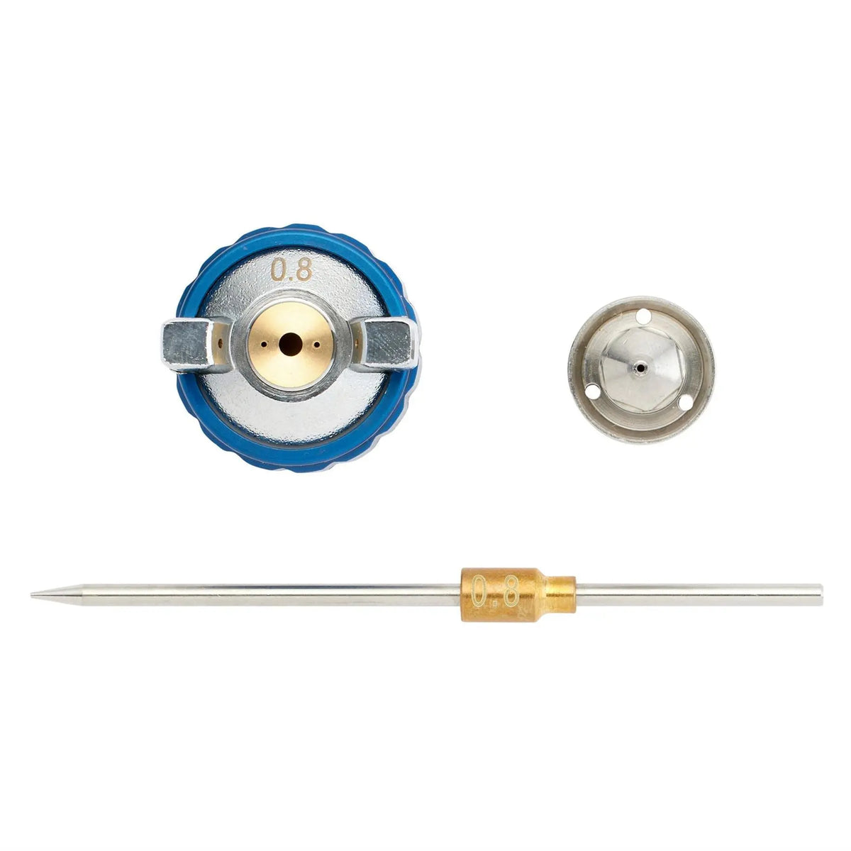 Draper Spare 0.8mm Nozzle Needle and Cap Set for Spray Guns 09708 and 09709 13836 White Rose Tools