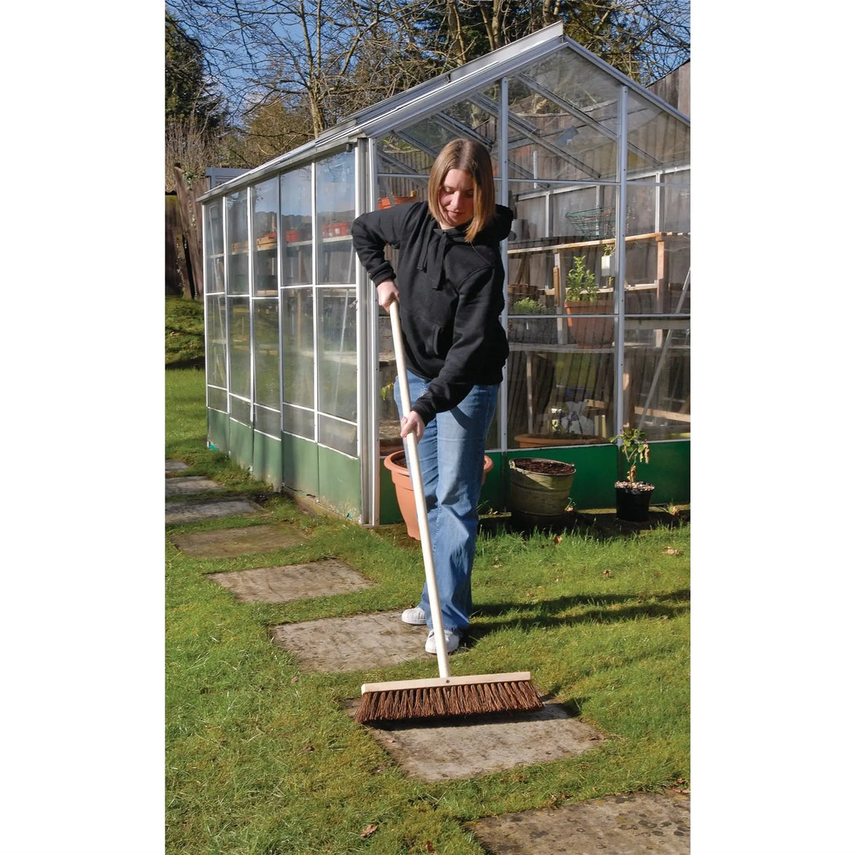 Draper Stiff Bassine Broom Head 450mm 43773 White Rose Tools