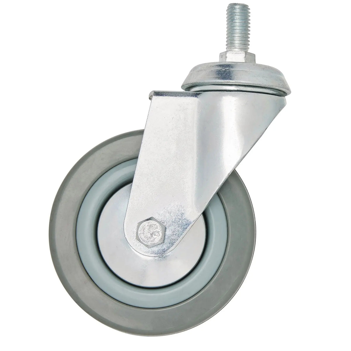 Draper Swivel Bolt Fixing Rubber Castor 100mm Diameter S.W.L. 80kg 65480 White Rose Tools