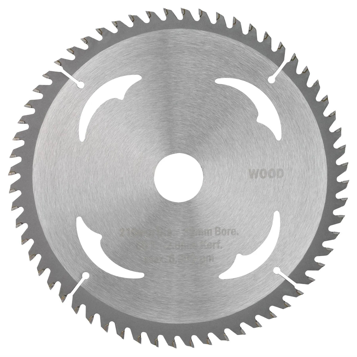 Draper TCT Circular Saw Blade for Wood 210 x 30mm 60T 21676 White Rose Tools