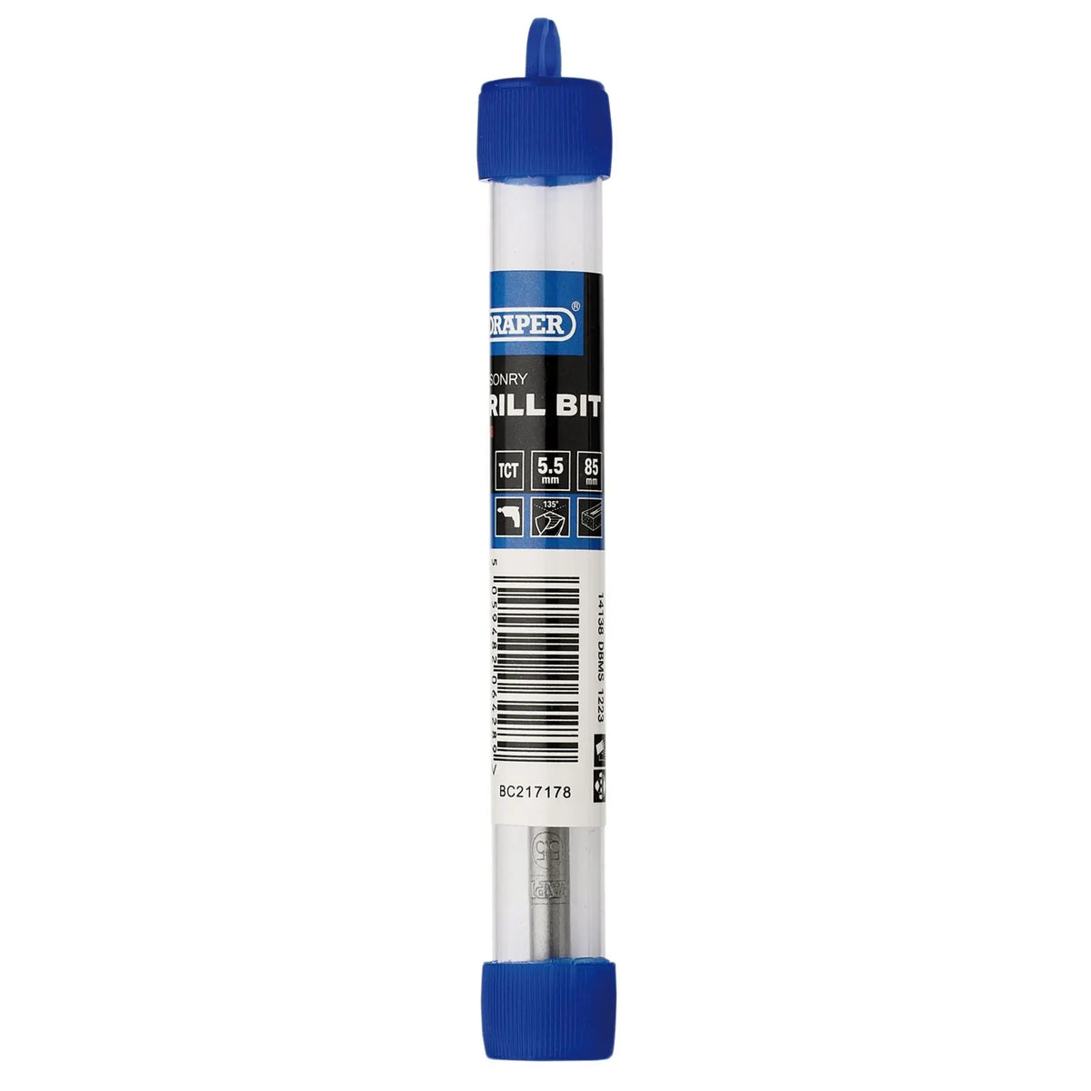 Draper TCT Masonry Drill Bit 5.5 x 85mm 14138 White Rose Tools