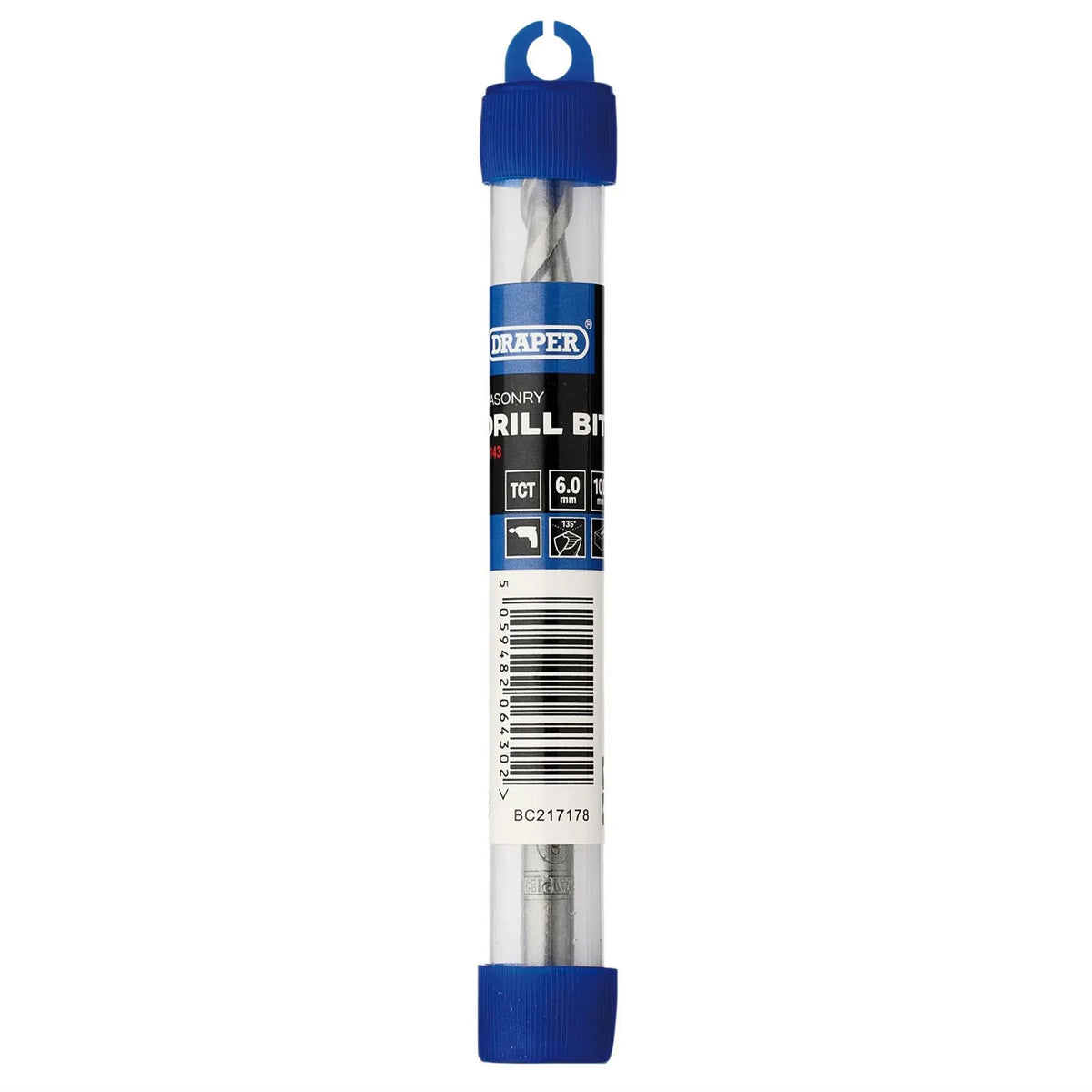 Draper TCT Masonry Drill Bit 6 x 100mm 14143 White Rose Tools