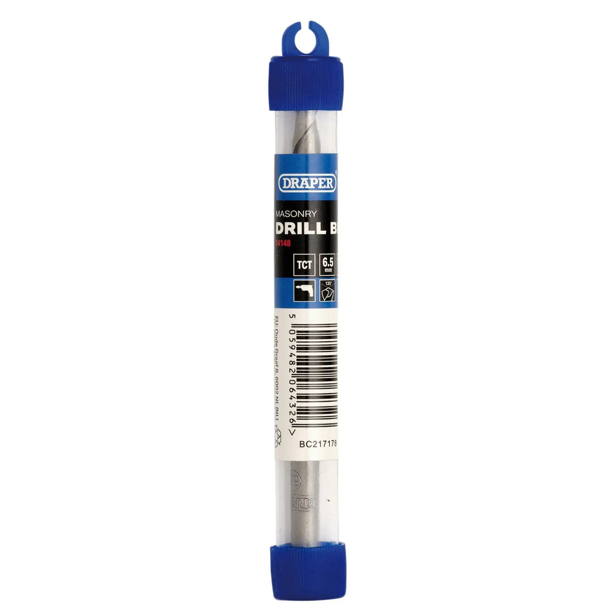 Draper TCT Masonry Drill Bit 6.5 x 100mm 14148 White Rose Tools