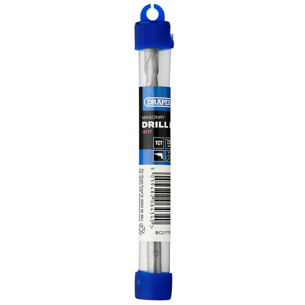 Draper TCT Masonry Drill Bit 7 x 100mm 14177 White Rose Tools