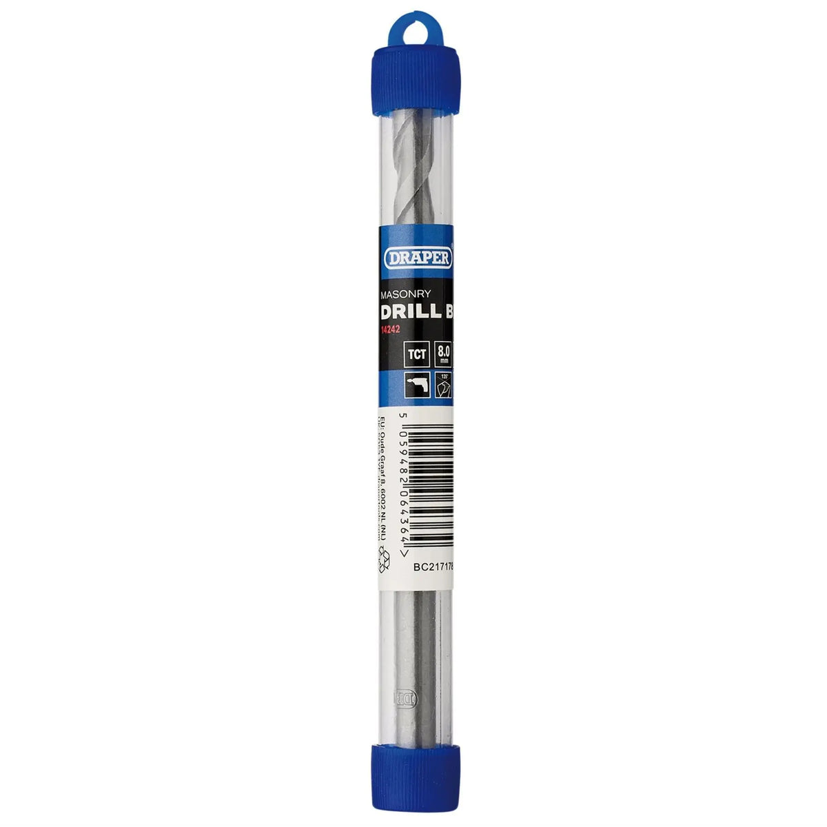 Draper TCT Masonry Drill Bit 8 x 120mm 14242 White Rose Tools