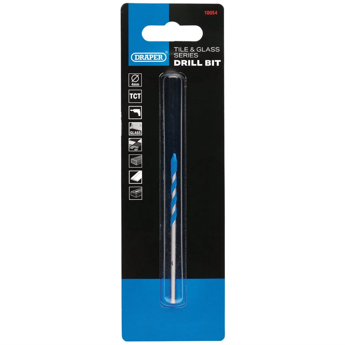 Draper TCT Tile and Glass Drill Bit 4 x 79mm 10054 White Rose Tools