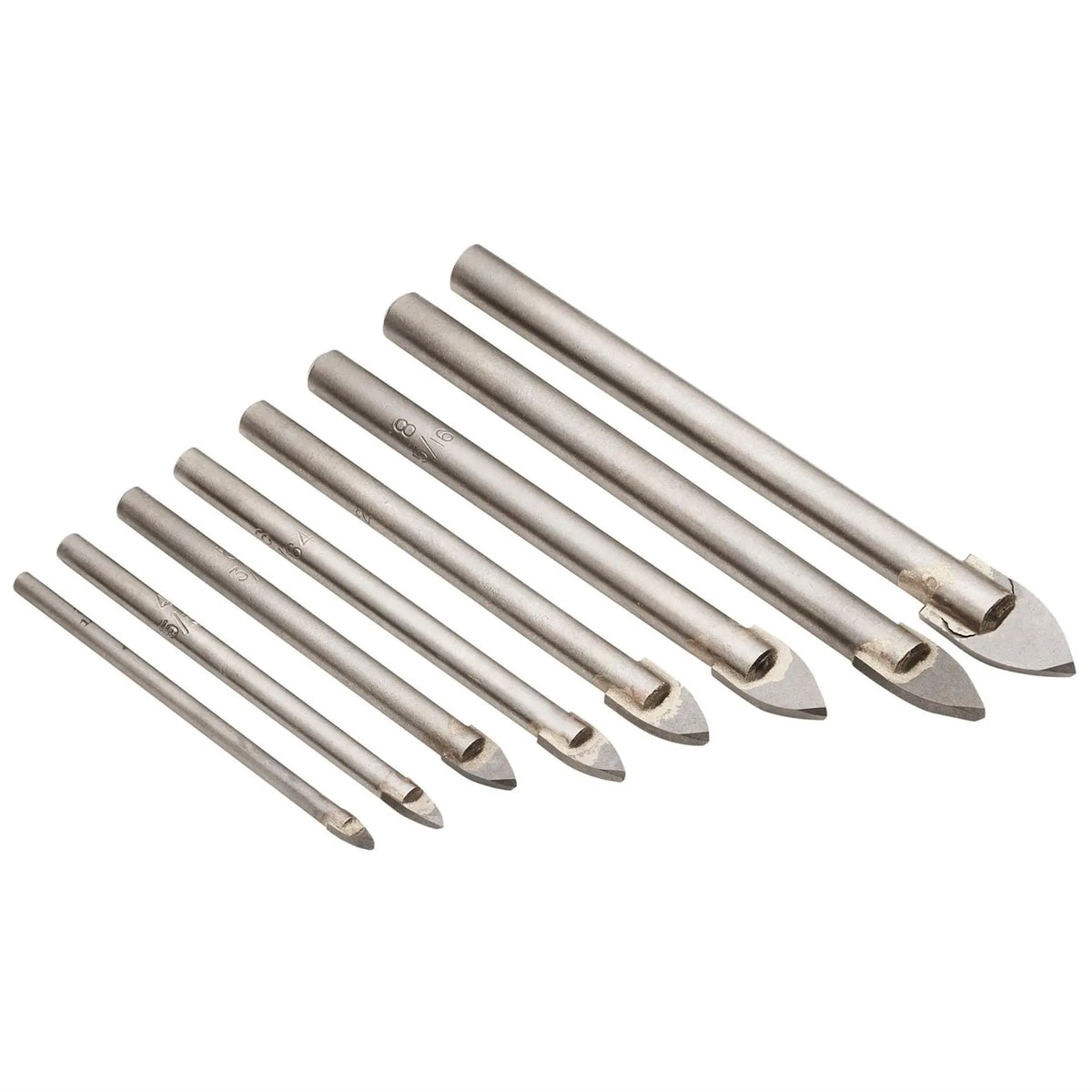 Draper TCT Tile and Glass Drill Bit Set (8 Piece) 48221 White Rose Tools