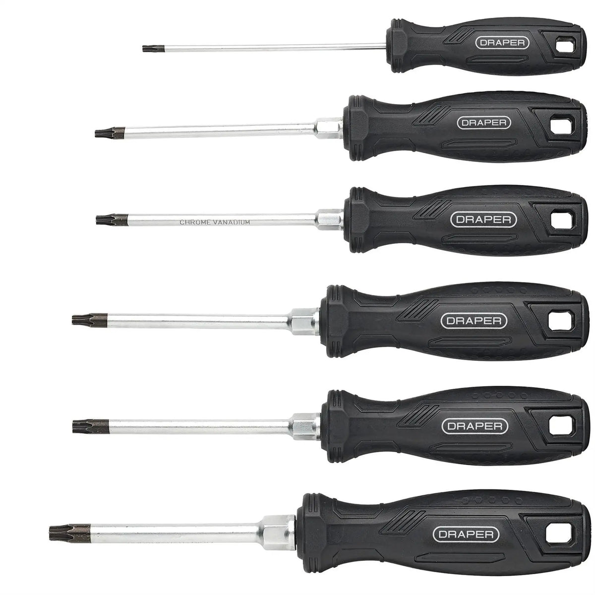 Draper TX-STAR® Hard Grip Screwdriver Set (6 Piece) 13585 White Rose Tools