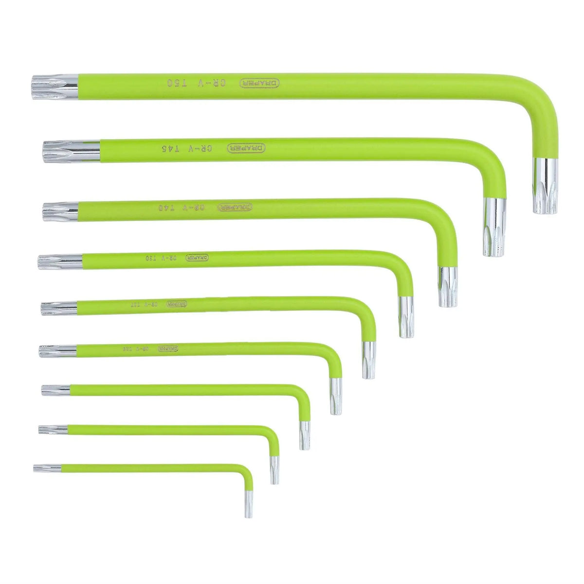 Draper TX-STAR® Metric Ball End Hex Key Sets in Storage Tray (18 Piece) 12823 White Rose Tools