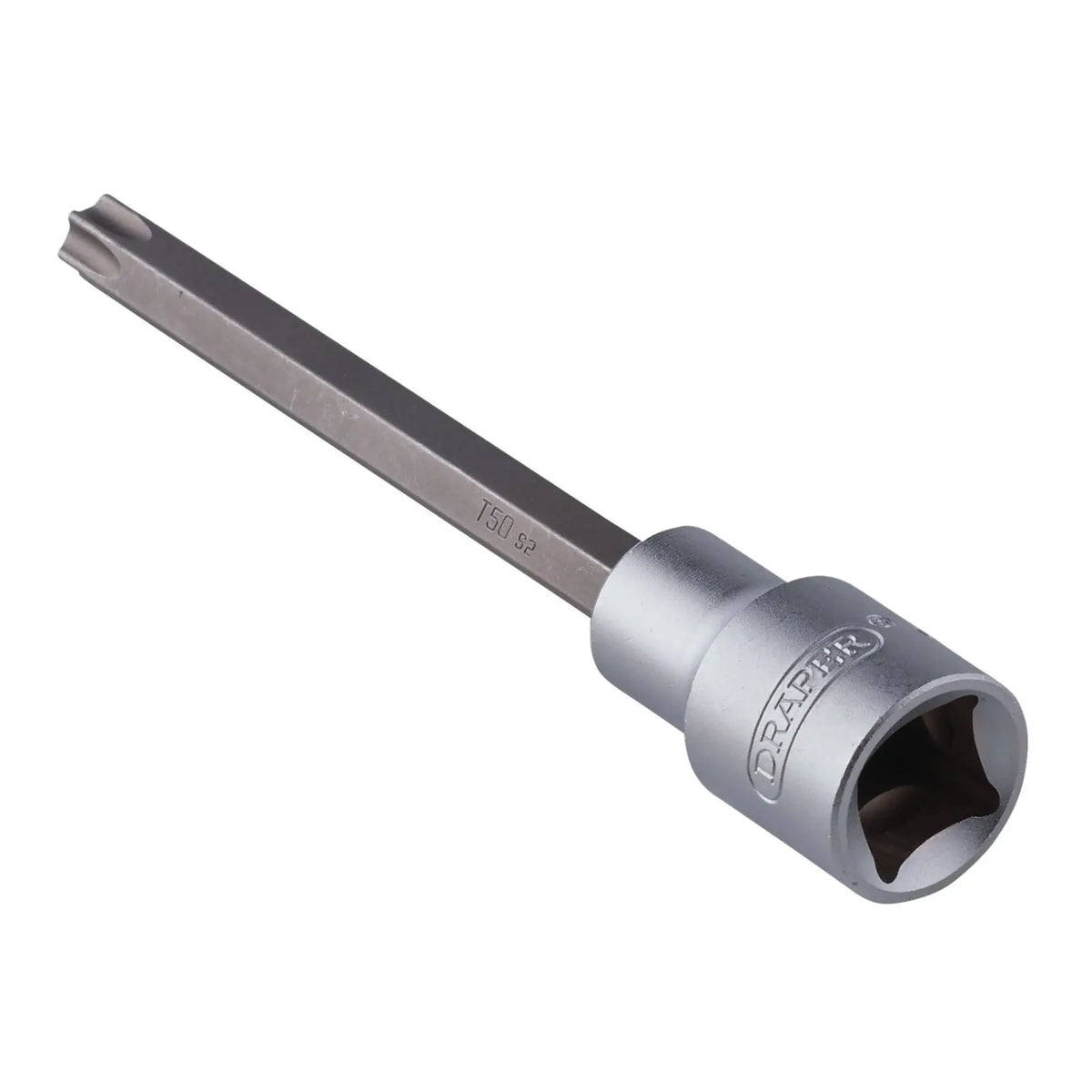 Draper TX-STAR® Socket Bit 1/2" Sq. Dr. T50 x 125mm 08968 White Rose Tools