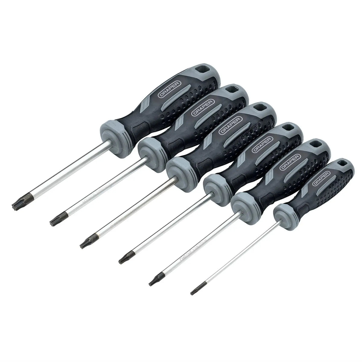 Draper TX-STAR® Soft Grip Screwdriver Set (6 Piece) 13434 White Rose Tools
