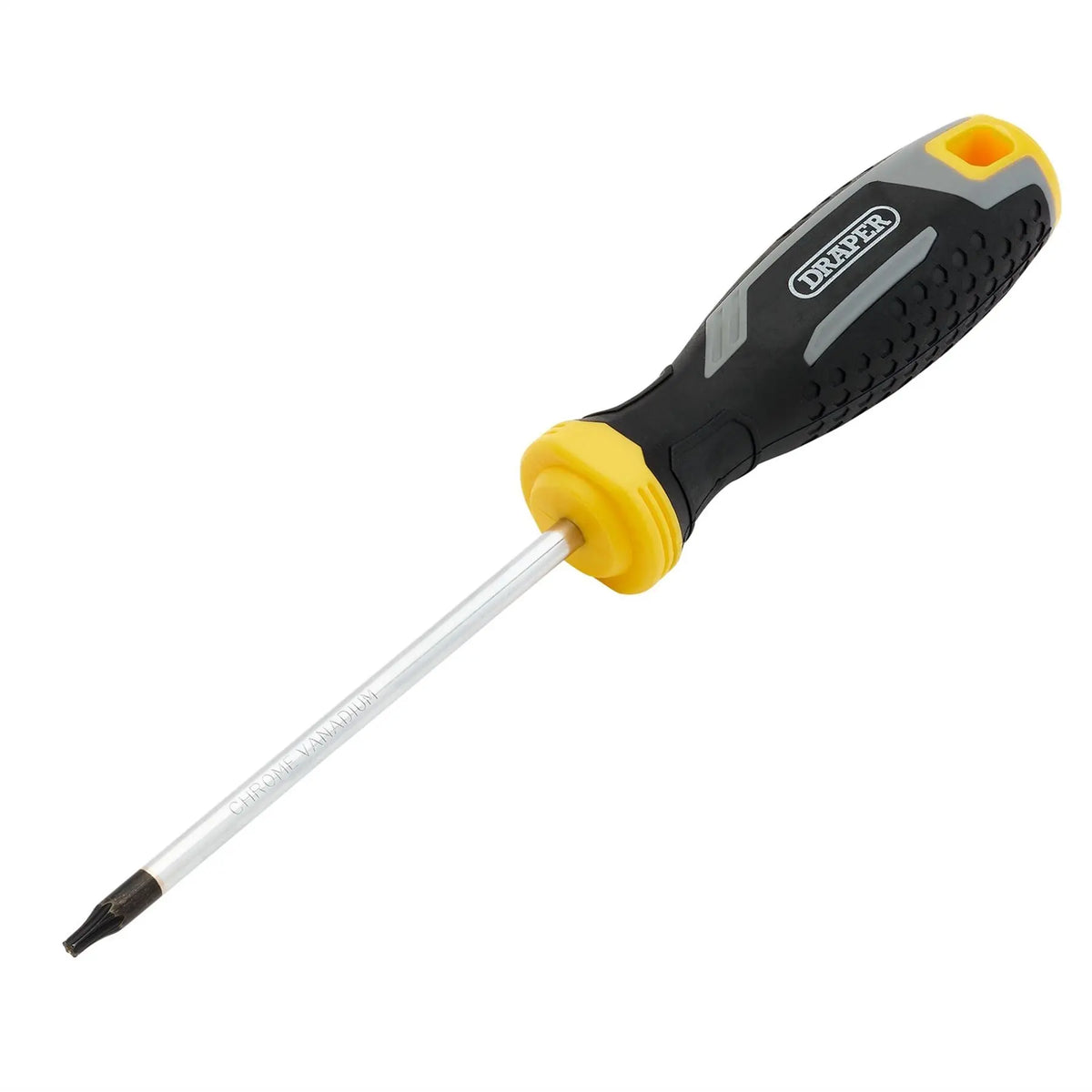 Draper TX-STAR® Tamperproof Soft Grip Screwdriver T15H x 100mm 13409 White Rose Tools