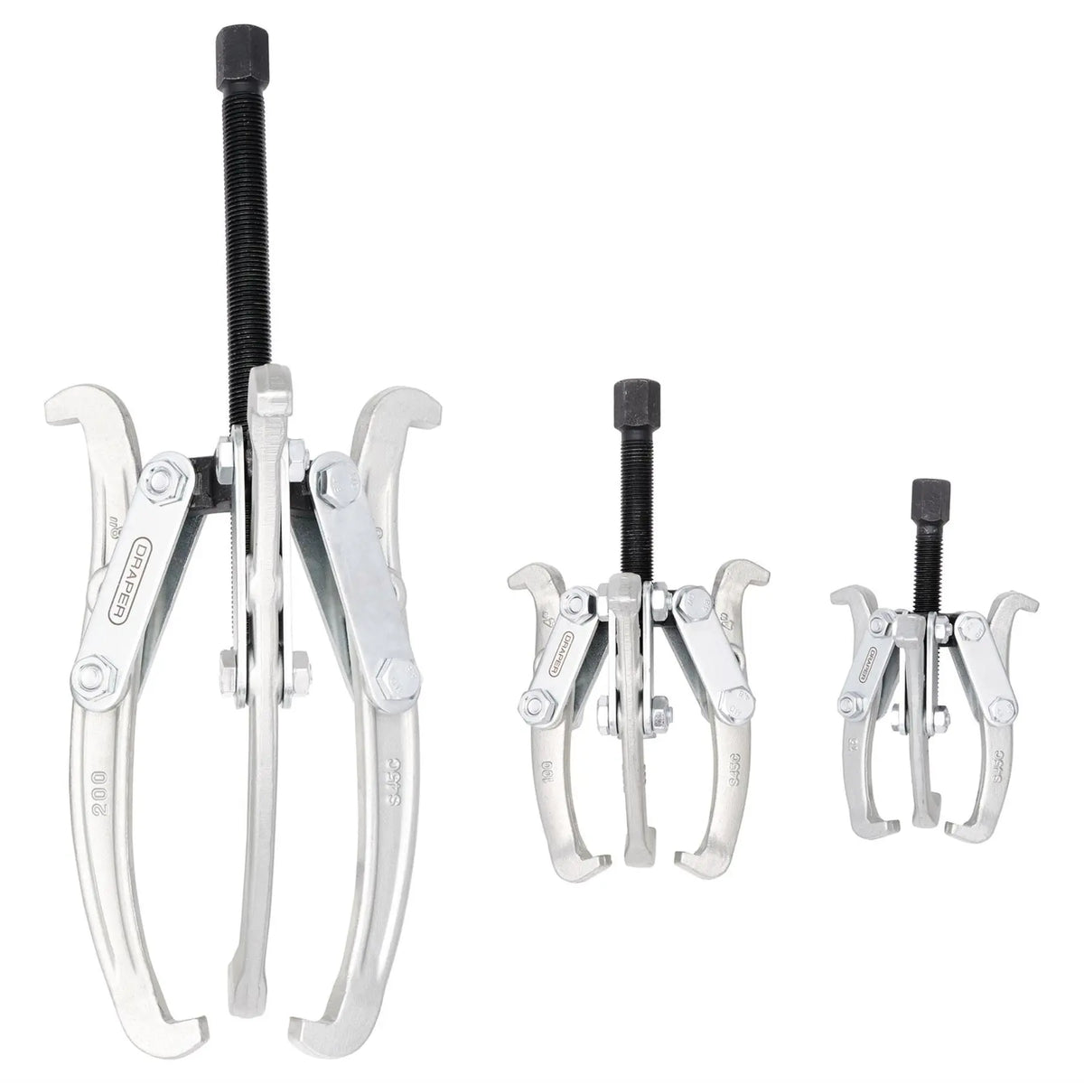 Draper Triple Leg Reversible Puller Set (3 Piece) 11805 White Rose Tools