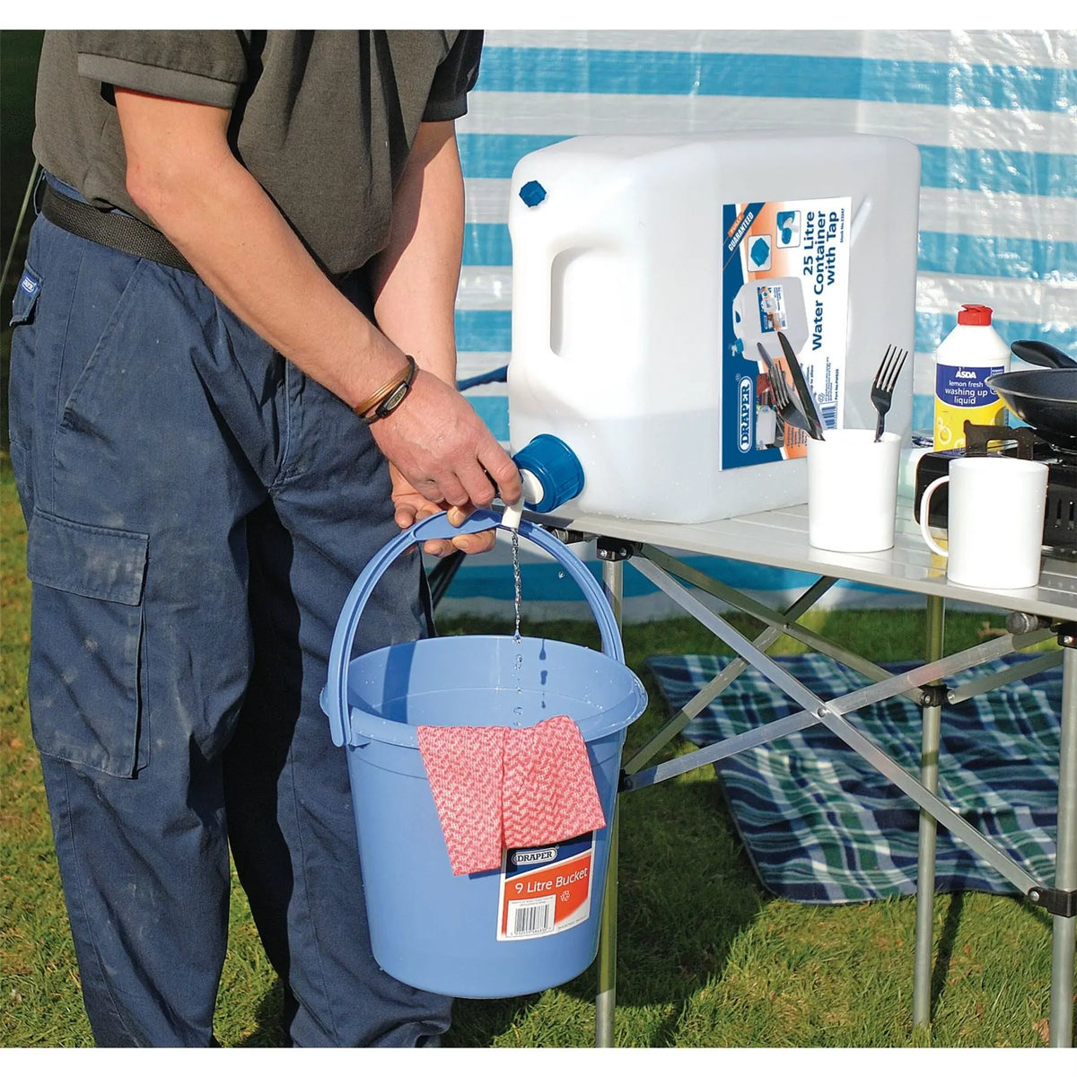 Draper Water Container with Tap 25L 23247 White Rose Tools