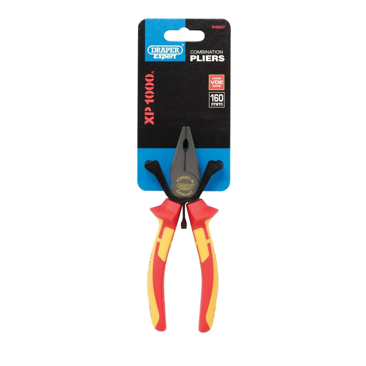 Draper XP1000 VDE Combination Pliers 160mm 94607 White Rose Tools