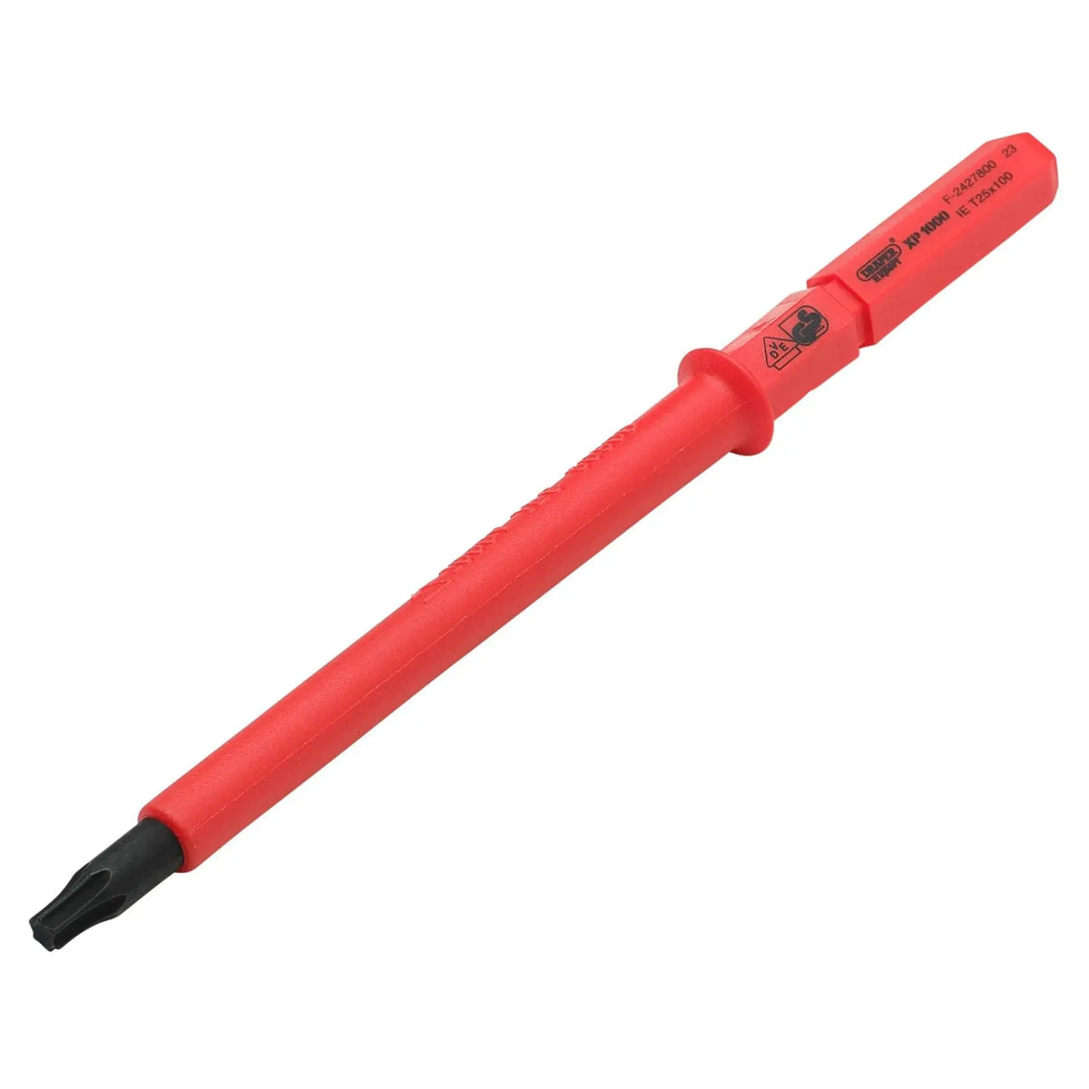 Draper XP1000 VDE Draper TX-STAR® Interchangeable Screwdriver Blade T25 x 100mm 24752 White Rose Tools