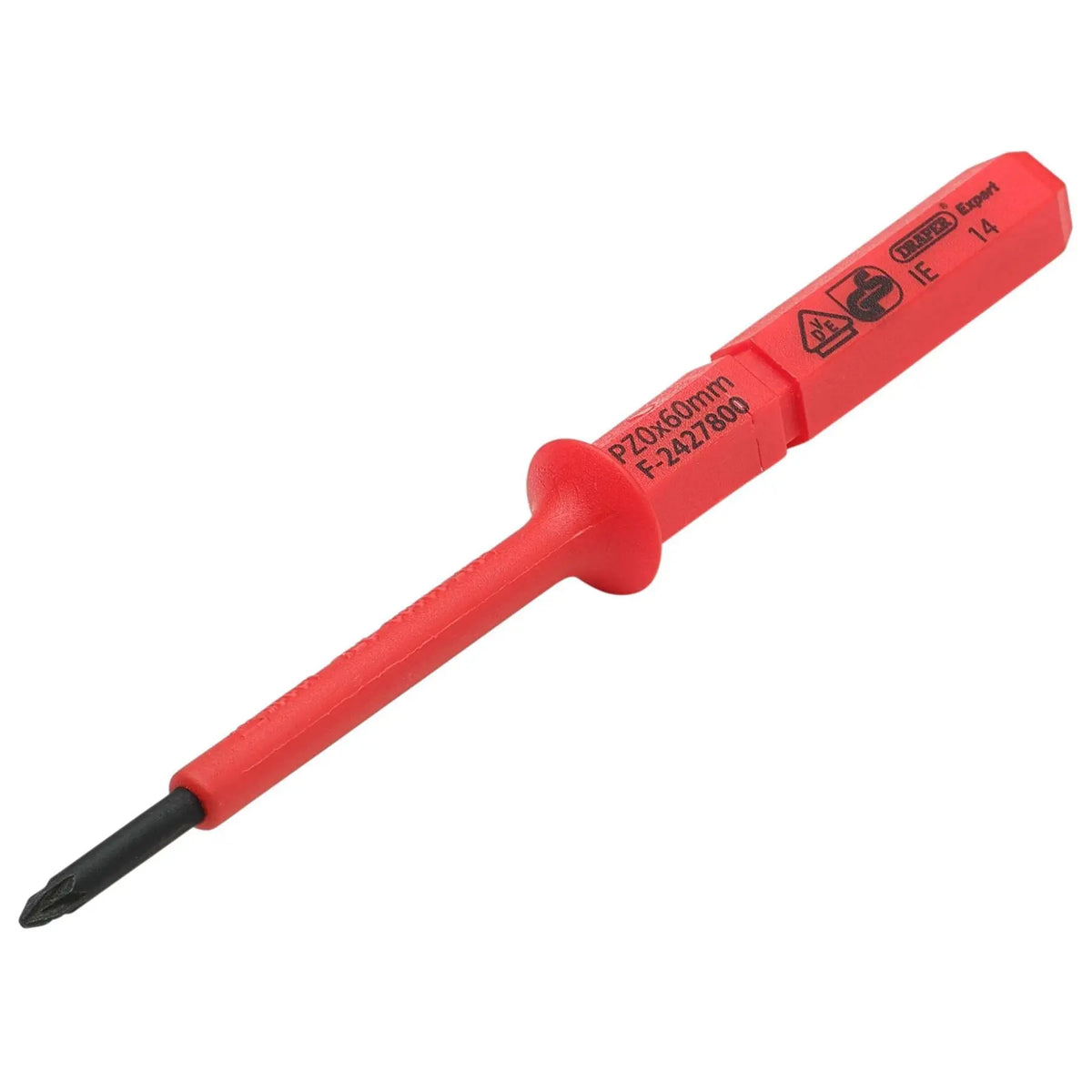 Draper XP1000 VDE PZ Type Interchangeable Screwdriver Blade No.0 x 60mm 24744 White Rose Tools