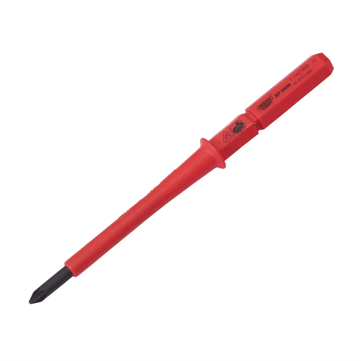 Draper XP1000 VDE PZ Type Interchangeable Screwdriver Blade No.1 x 80mm 24745 White Rose Tools