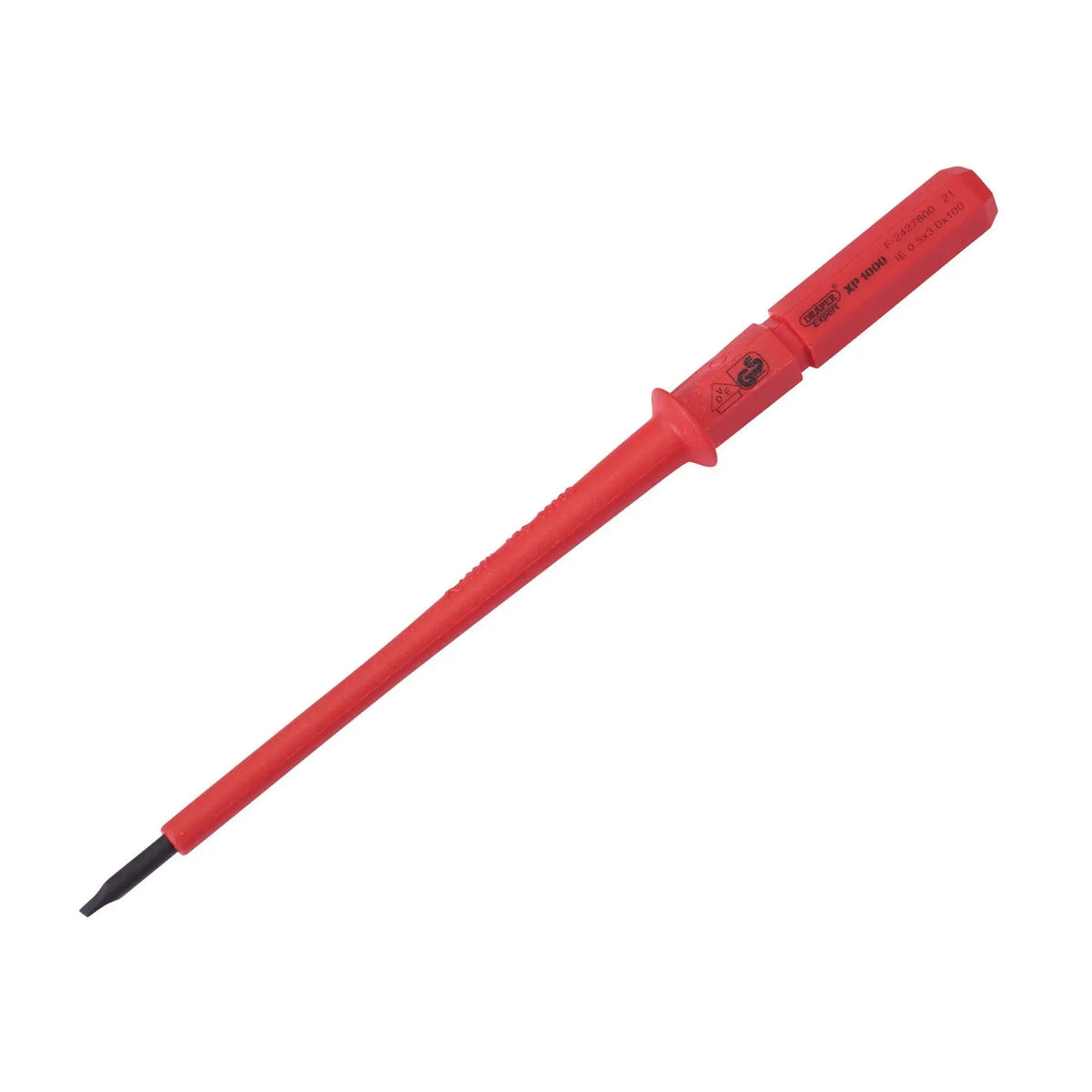 Draper XP1000 VDE Plain Slot Interchangeable Screwdriver Blade 3 x 100mm 24737 White Rose Tools