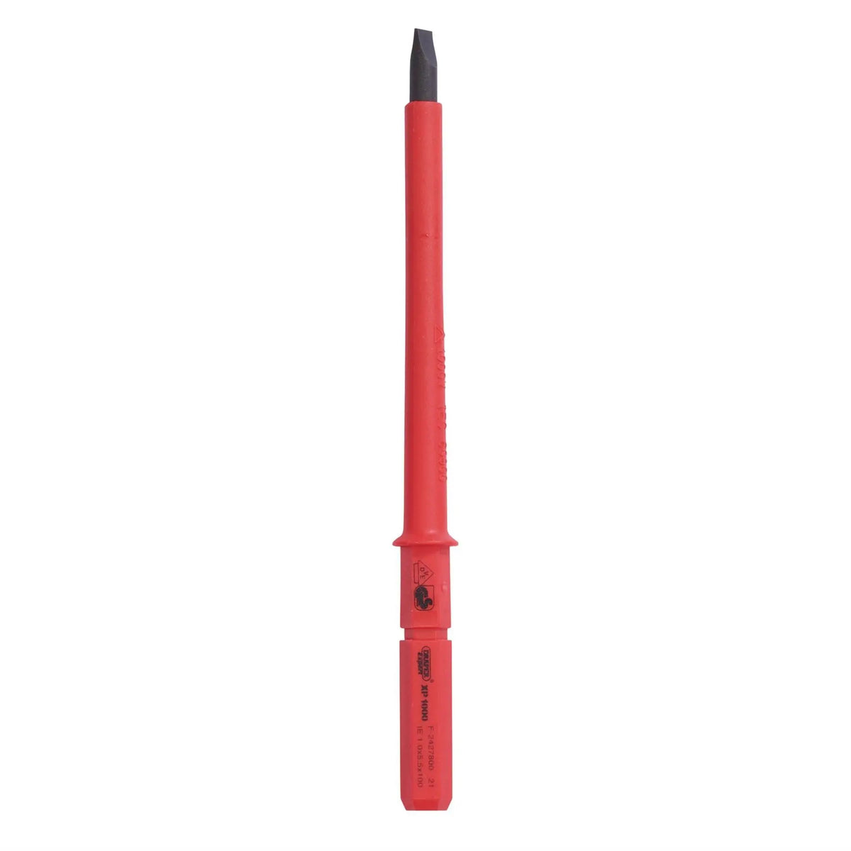 Draper XP1000 VDE Plain Slot Interchangeable Screwdriver Blade 5.5 x 100mm 24739 White Rose Tools