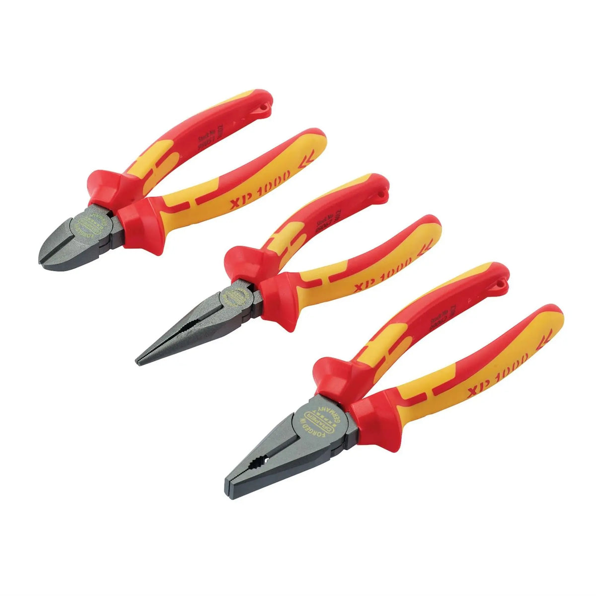 Draper XP1000 VDE Pliers Set Tethered (3 Piece) 99070 White Rose Tools
