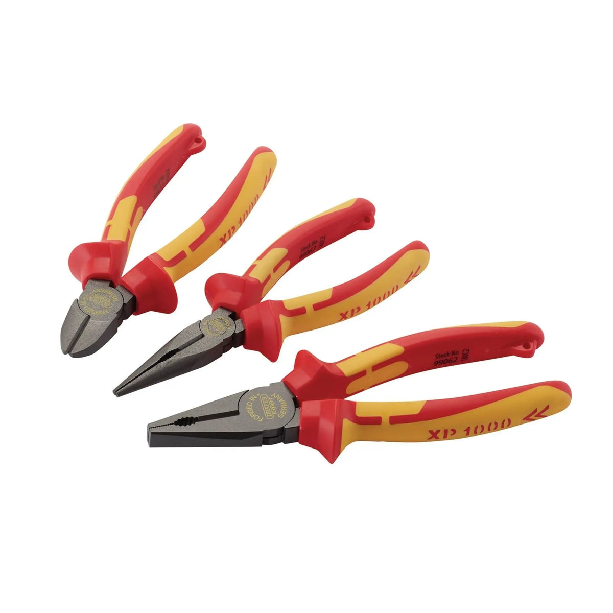 Draper XP1000 VDE Pliers Set Tethered (3 Piece) 99070 White Rose Tools