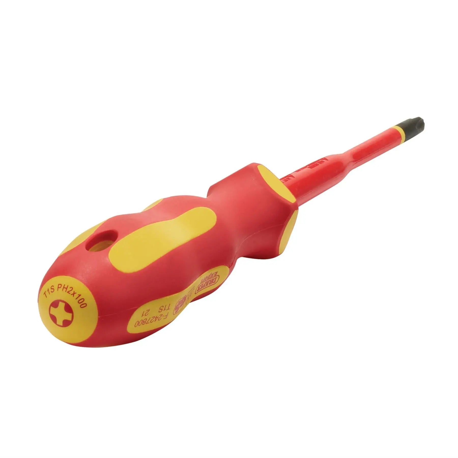 Draper XP1000 VDE Slimline Cross Slot Screwdriver No.2 x 100mm 02164 White Rose Tools