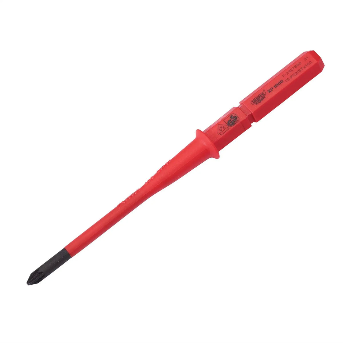 Draper XP1000 VDE Slimline PZ/SL Type Interchangeable Screwdriver Blade No.2 x 100mm 16420 White Rose Tools