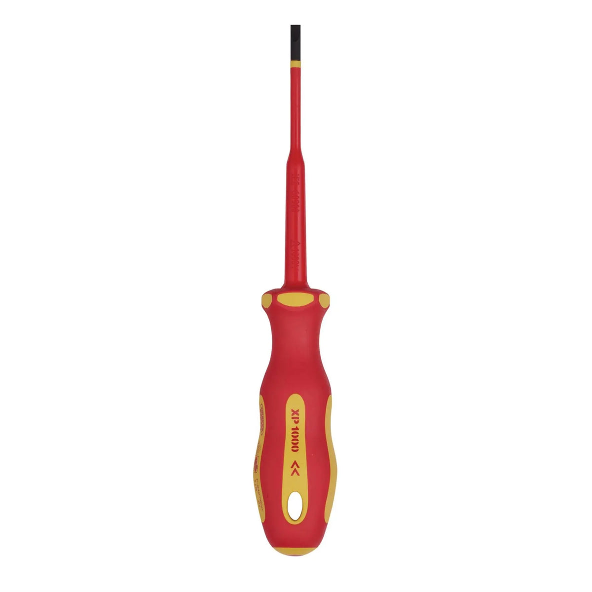 Draper XP1000 VDE Slimline Plain Slot Screwdriver 4 x 100mm 02160 White Rose Tools