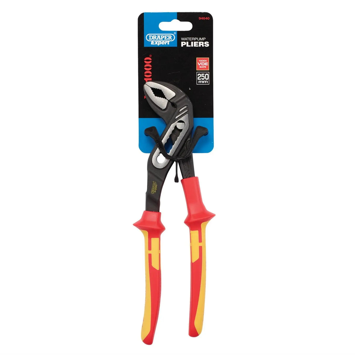 Draper XP1000 VDE Water Pump Pliers 250mm 94640 White Rose Tools