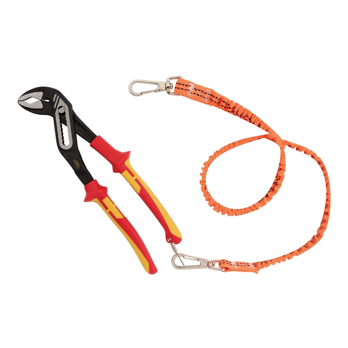 Draper XP1000 VDE Water Pump Pliers 250mm Tethered 99058 White Rose Tools