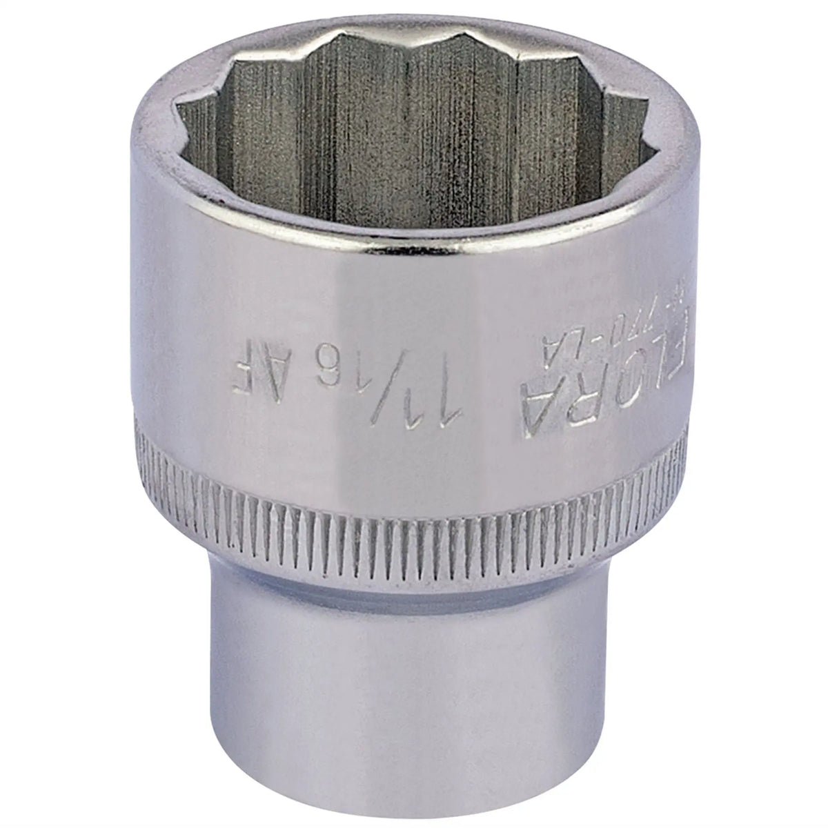Elora Bi-Hexagon Socket 1/2" Sq. Dr. 1 1/16" 24484 White Rose Tools