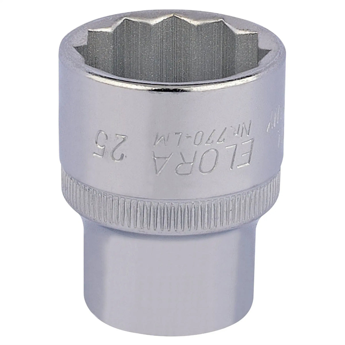 Elora Bi-Hexagon Socket 1/2" Sq. Dr. 25mm 24707 White Rose Tools