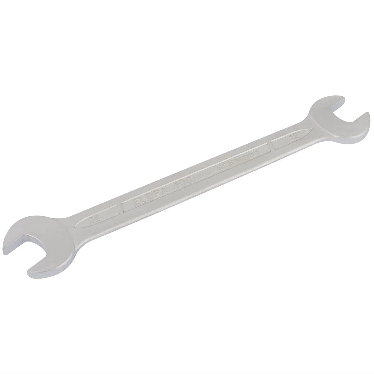 Elora Long Metric Double Open End Spanner 12 x 14mm 01896 White Rose Tools