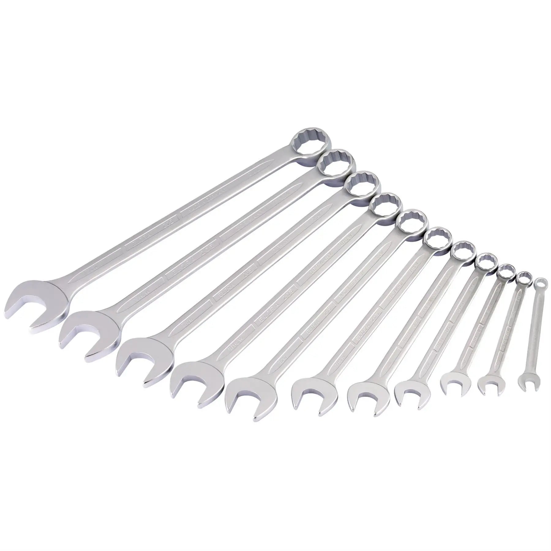 Elora Long Whitworth Combination Spanner Set (11 Piece) 03157 White Rose Tools