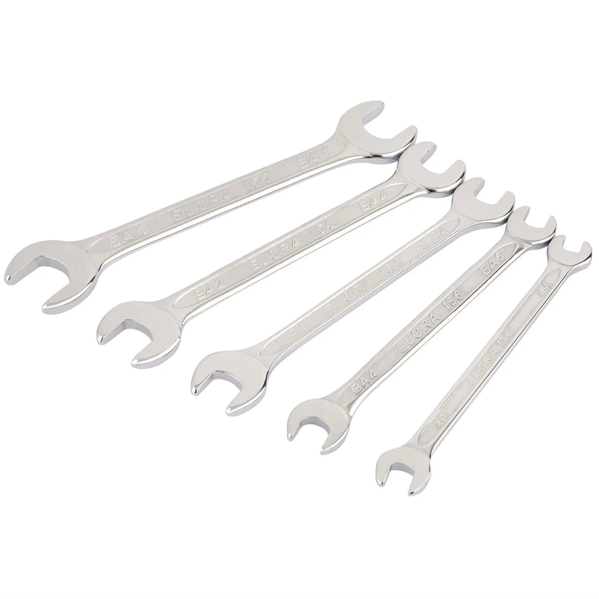 Elora Midget BA Open End Spanner Set (5 Piece) 05210 White Rose Tools