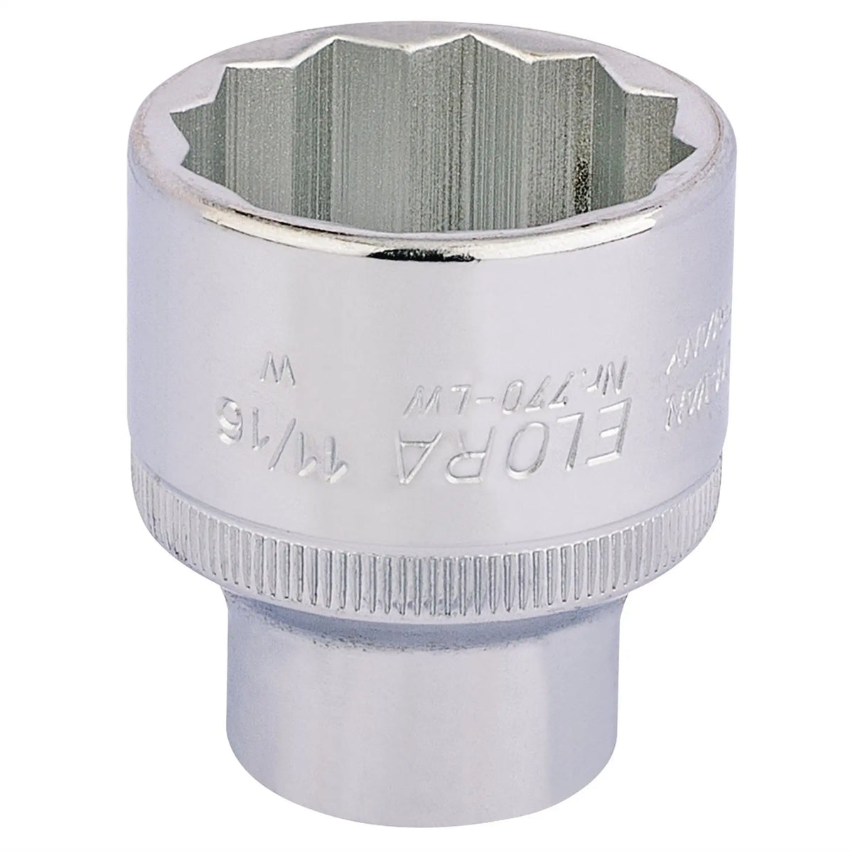 Elora Whitworth Bi-Hexagon Socket 1/2" Sq. Dr. 11/16" 24880 White Rose Tools