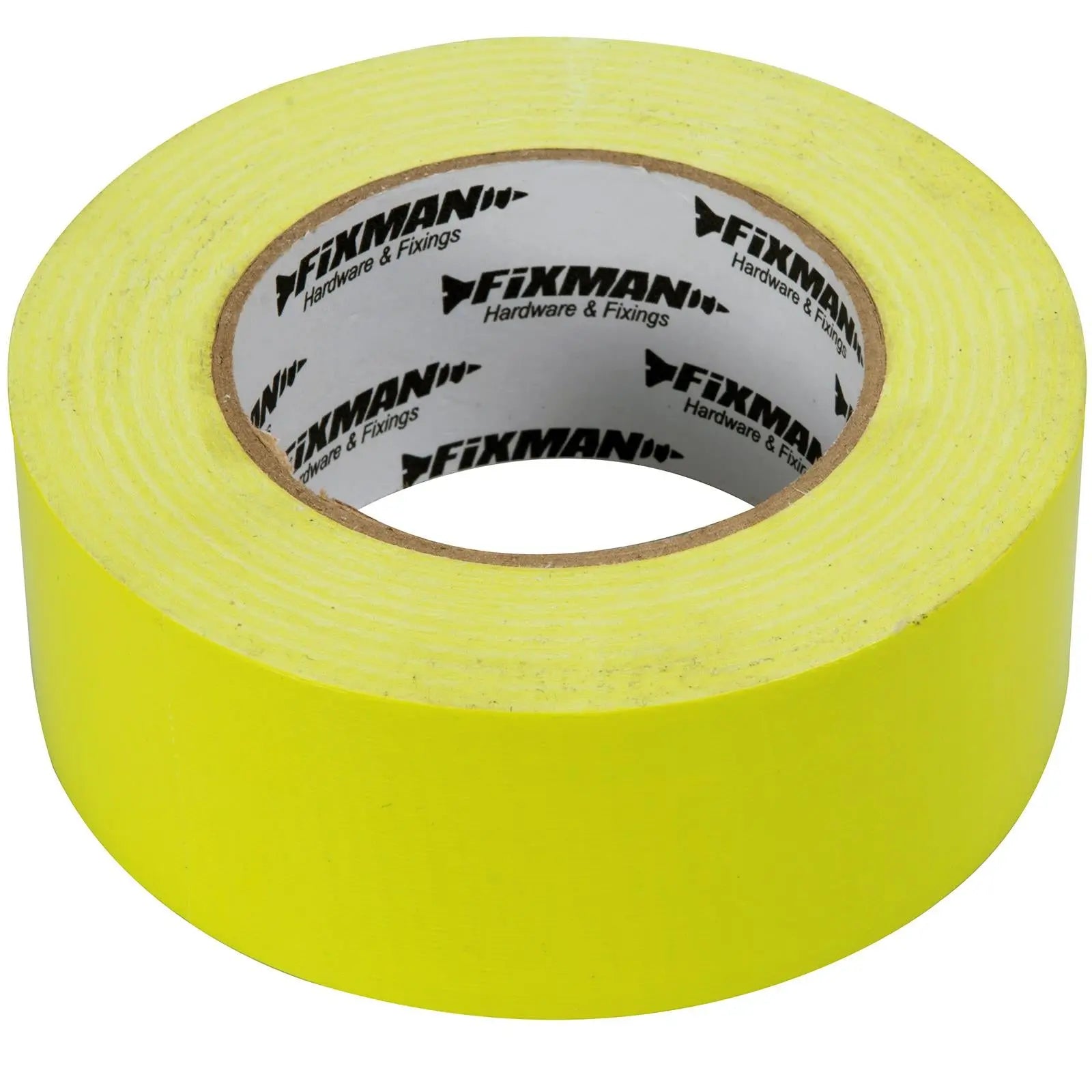 Fixman 50mm x 50m Hi-Vis Heavy Duty Duct Tape Hi-Vis Adhesive