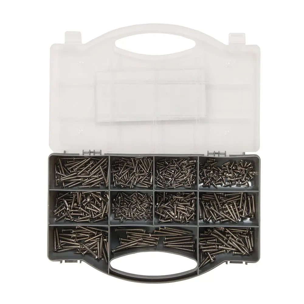 Fixman A2 Stainless Steel Self-Tappers Pack 570pce 950295  White Rose Tools