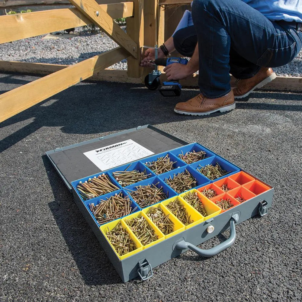 Fixman Goldstar Countersink Screws Pack 3400pce 640485  White Rose Tools