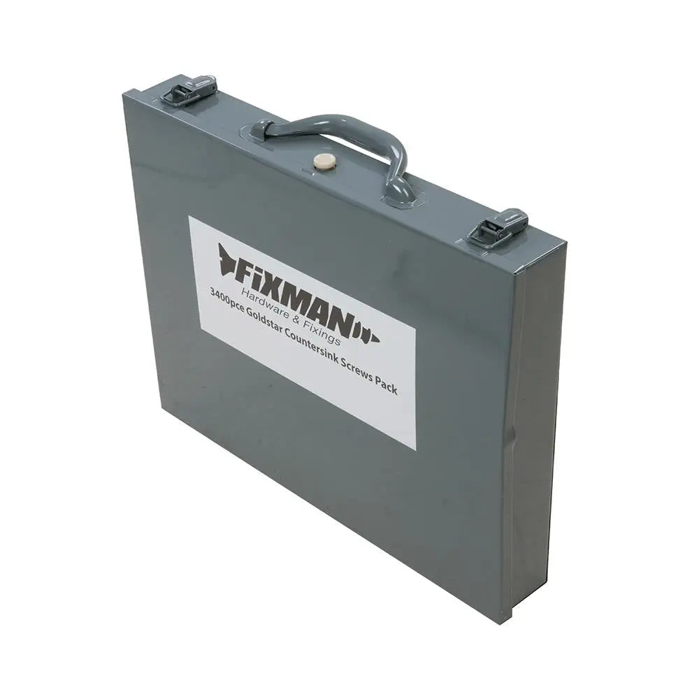 Fixman Goldstar Countersink Screws Pack 3400pce 640485  White Rose Tools