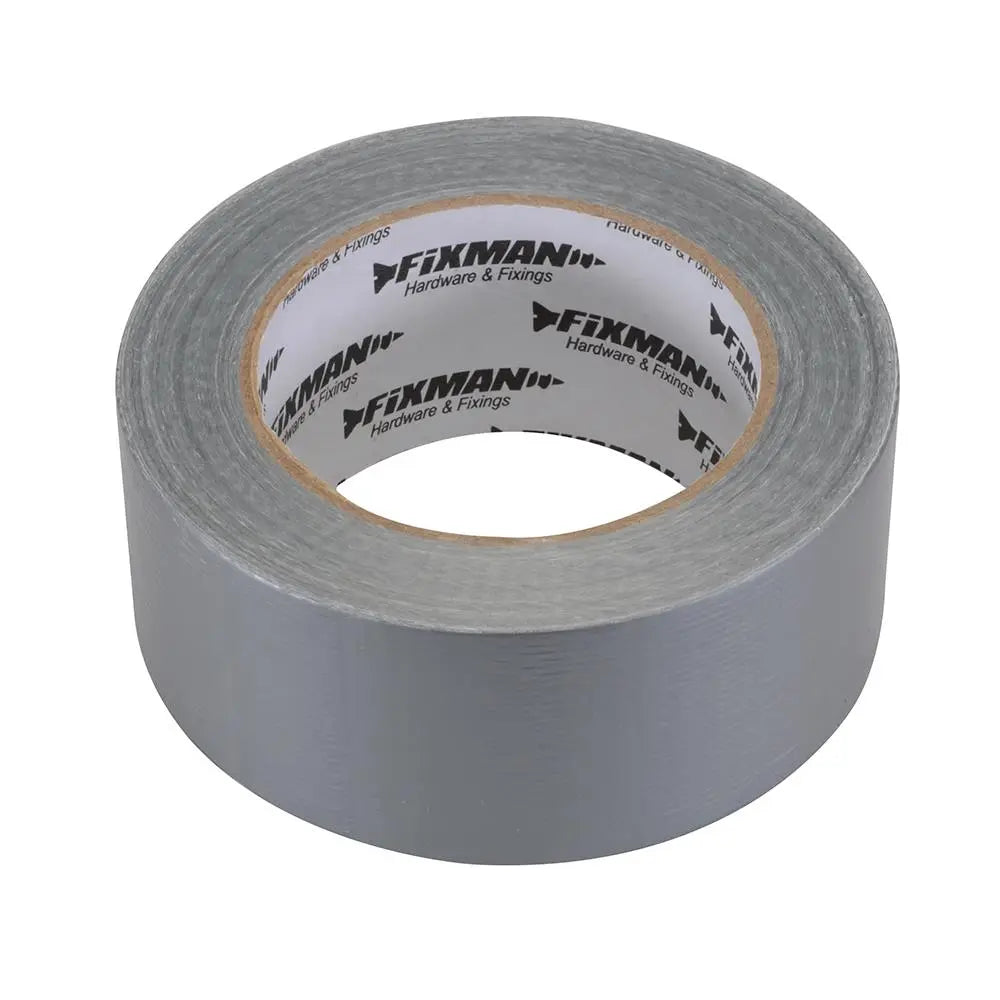 Fixman Heavy Duty Duct Tape 50mm x 50m Silver 189098 White Rose Tools
