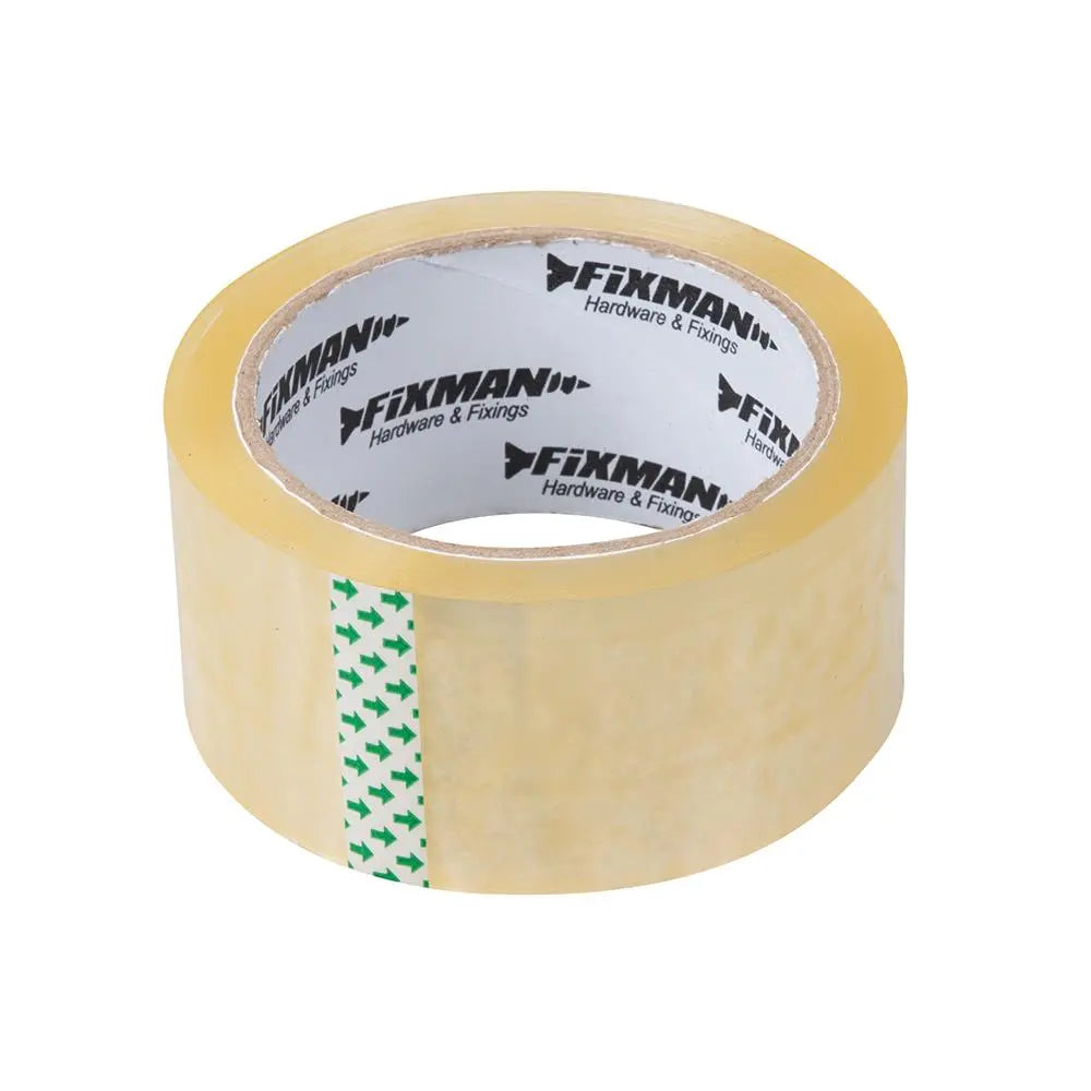 Fixman Packing Tape 48mm x 66m Clear 963618 White Rose Tools
