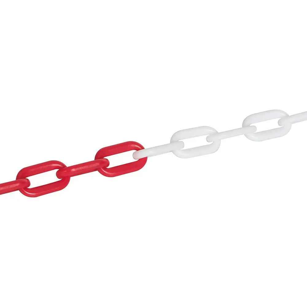 Fixman Plastic Chain 6mm x 5m Red/White 615292  White Rose Tools