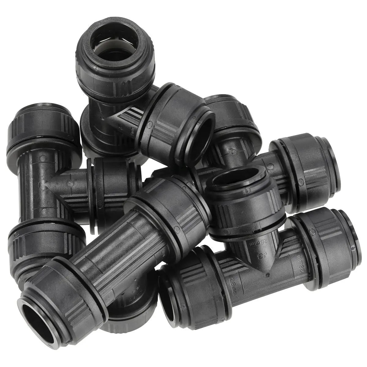 John Guest Equal Tee Ø28mm Pack of 5 (John Guest Speedfit® - PM0228E)