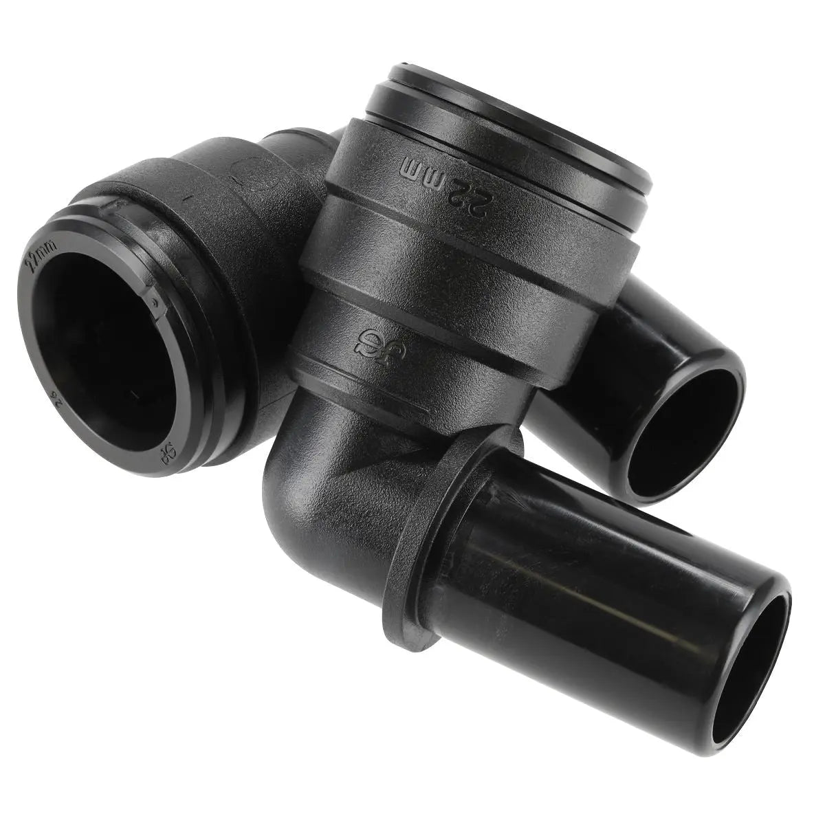 John Guest Stem Elbow 22mm Pack of 2 (John Guest Speedfit® - PM222222E)