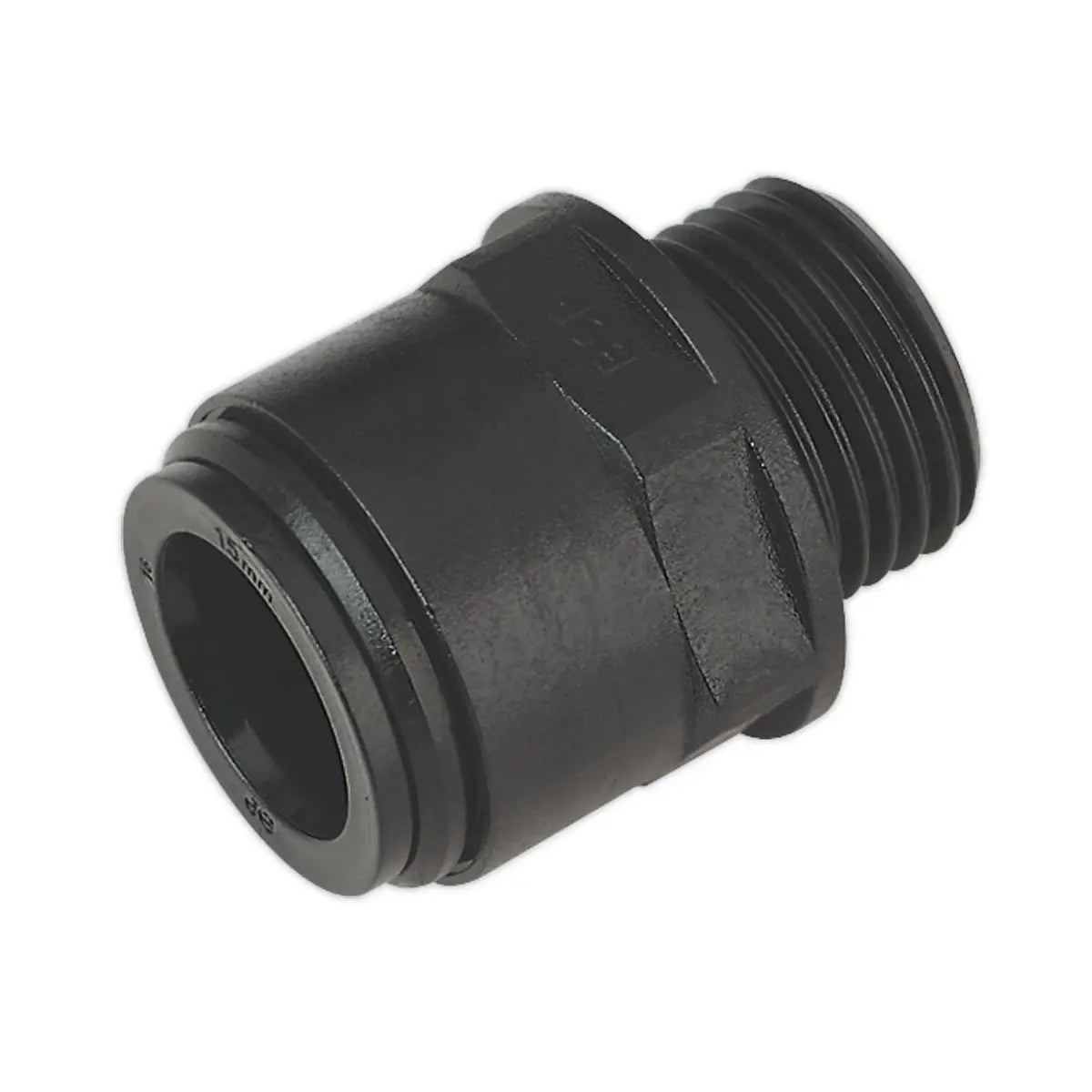 John Guest Straight Adaptor 15mm 1/2"BSP Pack of 2 (John Guest Speedfit® - PM011514E)