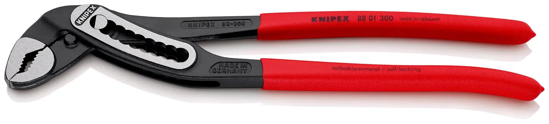 KNIPEX Alligator Water Pump Pliers 300mm Plastic Coated Handles Non Slip 88 01 300 White Rose Tools